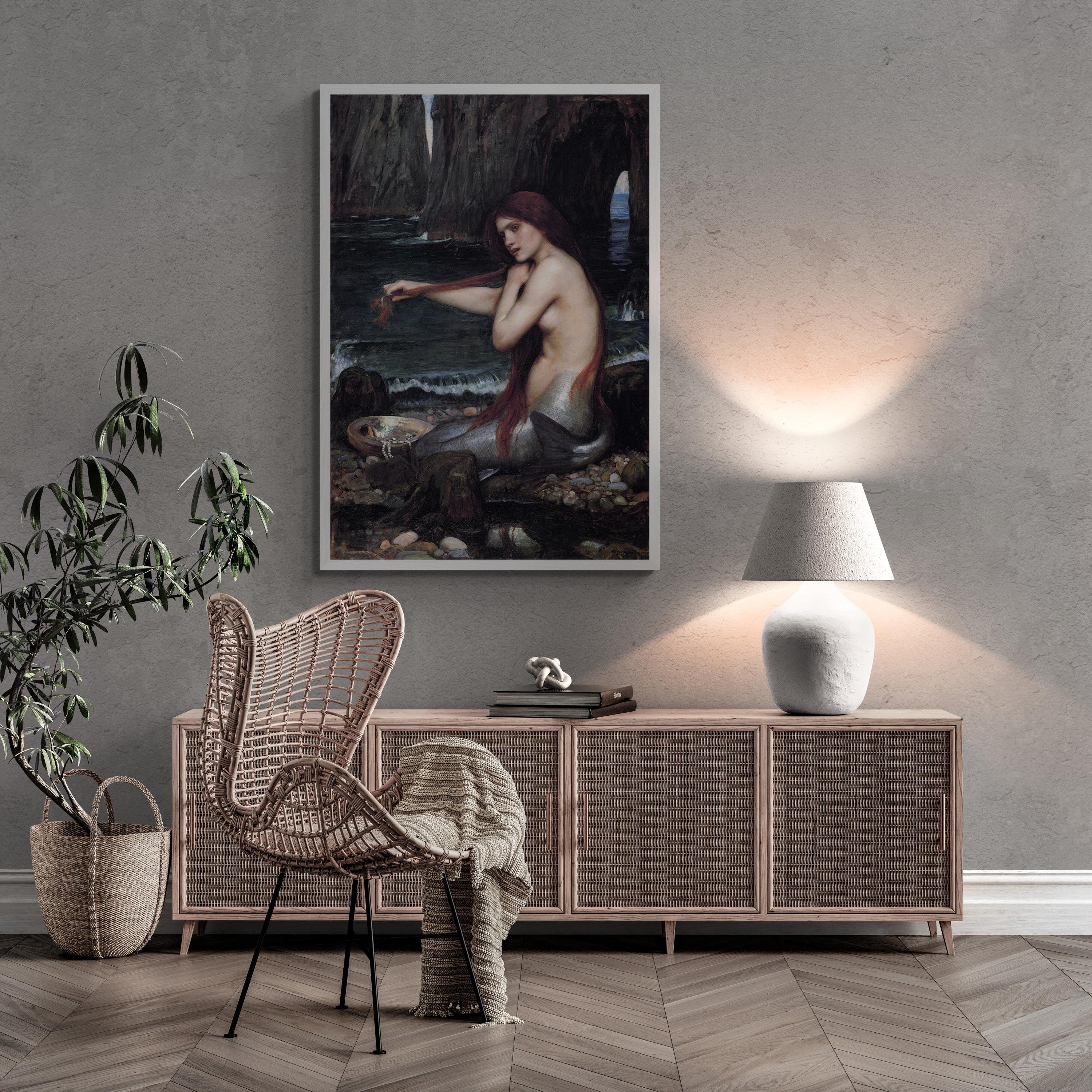 The Mermaid by Waterhouse | Giclée Art Print, Museum Quality FOSHE ART
