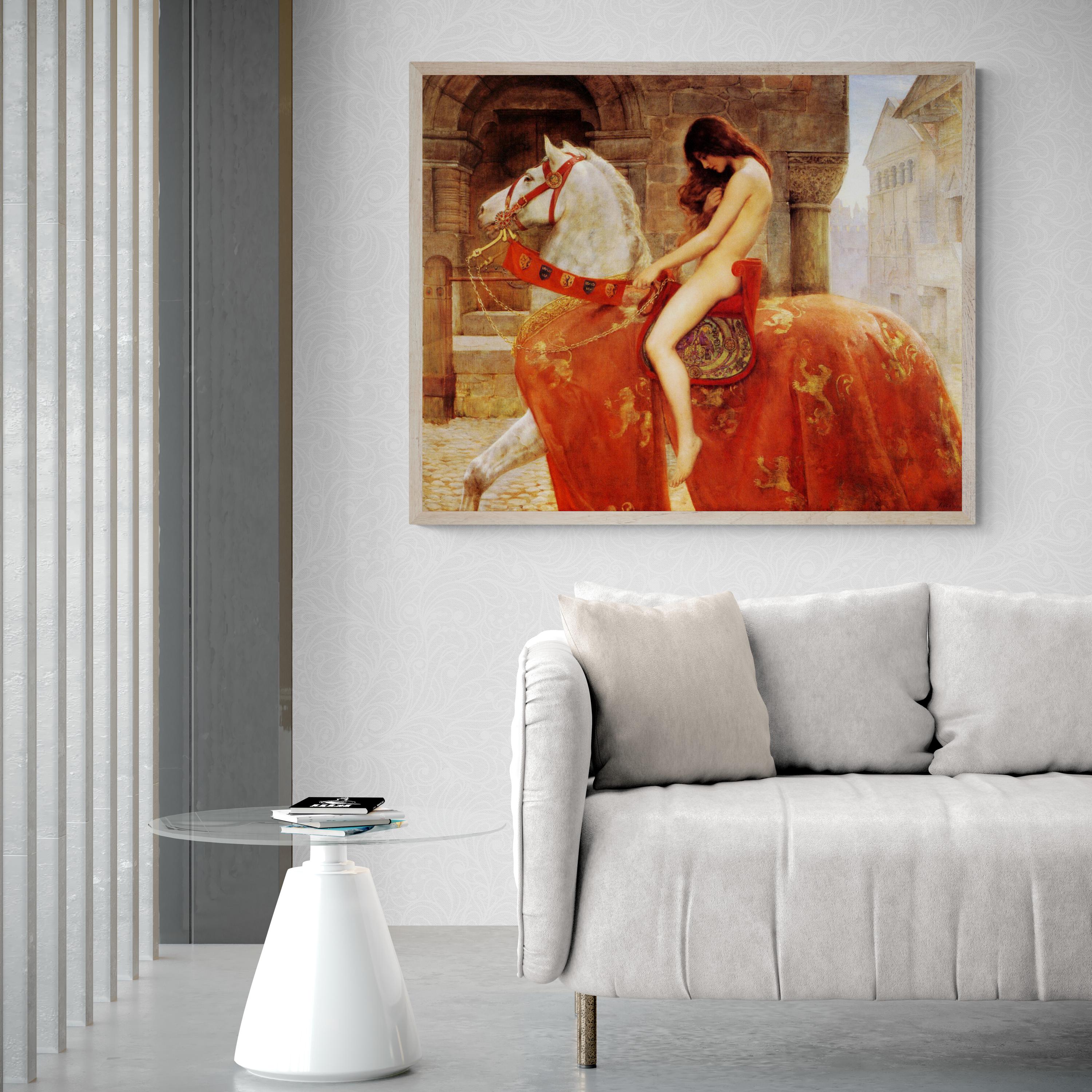 Lady Godiva Art Print by John Collier: Giclee Canvas or Paper FOSHE ART