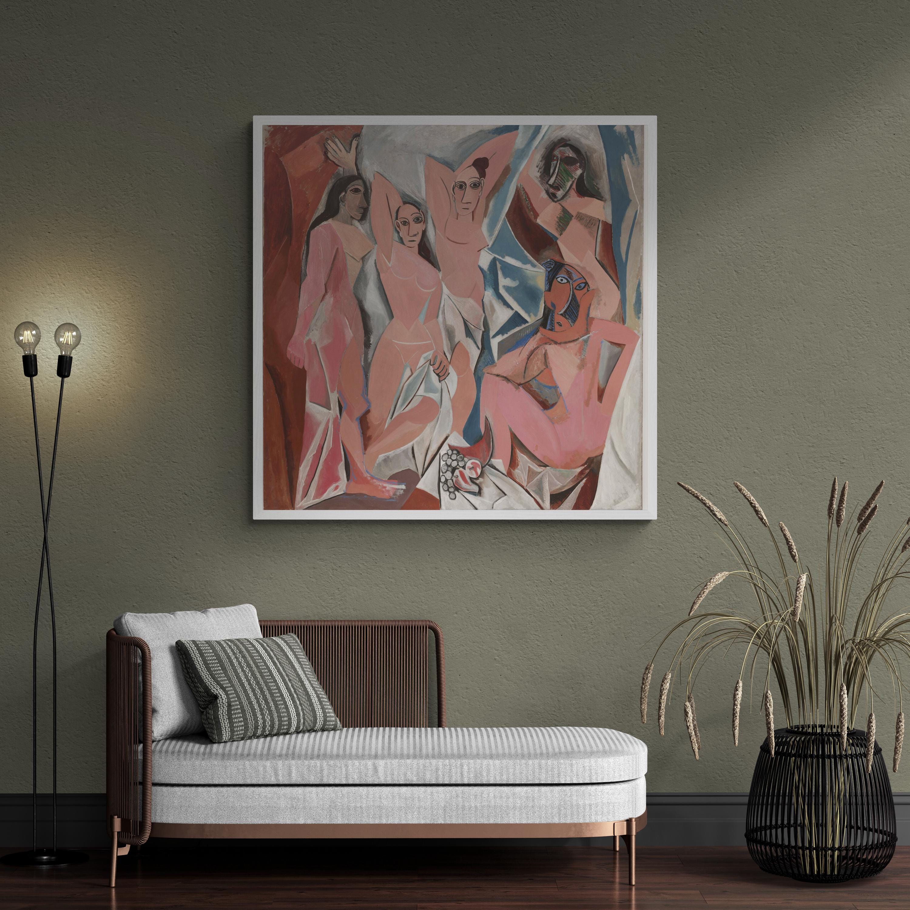 Les Demoiselles d’Avignon” by Pablo Picasso - Premium Reproduction Art Print on Canvas, Art Paper or 3D Texture Gel print on canvas