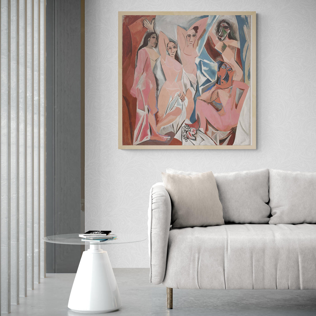 Les Demoiselles d’Avignon” by Pablo Picasso - Premium Reproduction Art Print on Canvas, Art Paper or 3D Texture Gel print on canvas