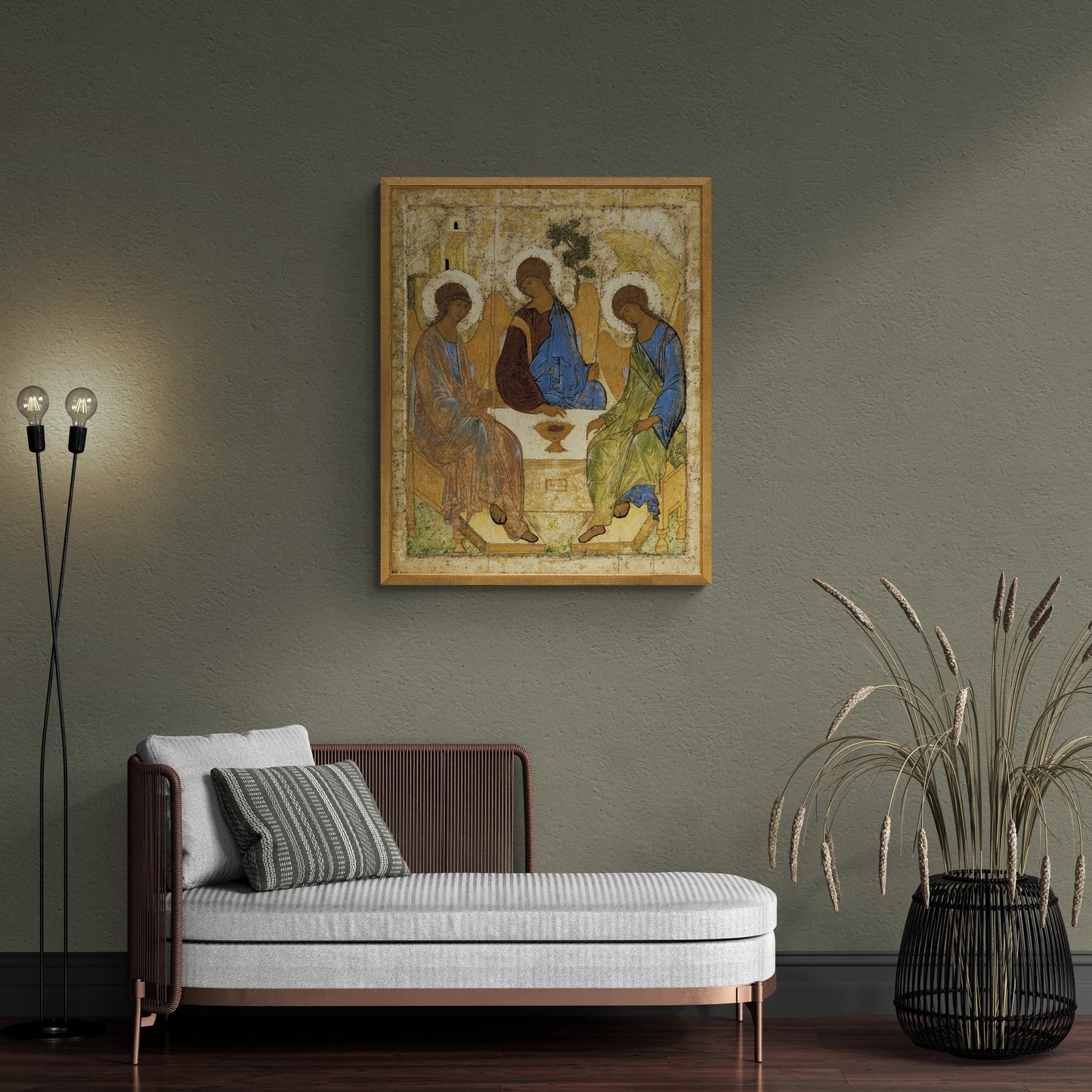 The Holy Trinity” by Andrei Rublev - Premium Reproduction Art Print on Canvas & Art Paper, 3D printed with texture and brush strokes
