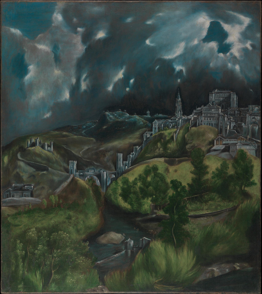 El Greco "View of Toledo" Art Print – Giclée Canvas or Paper FOSHE ART