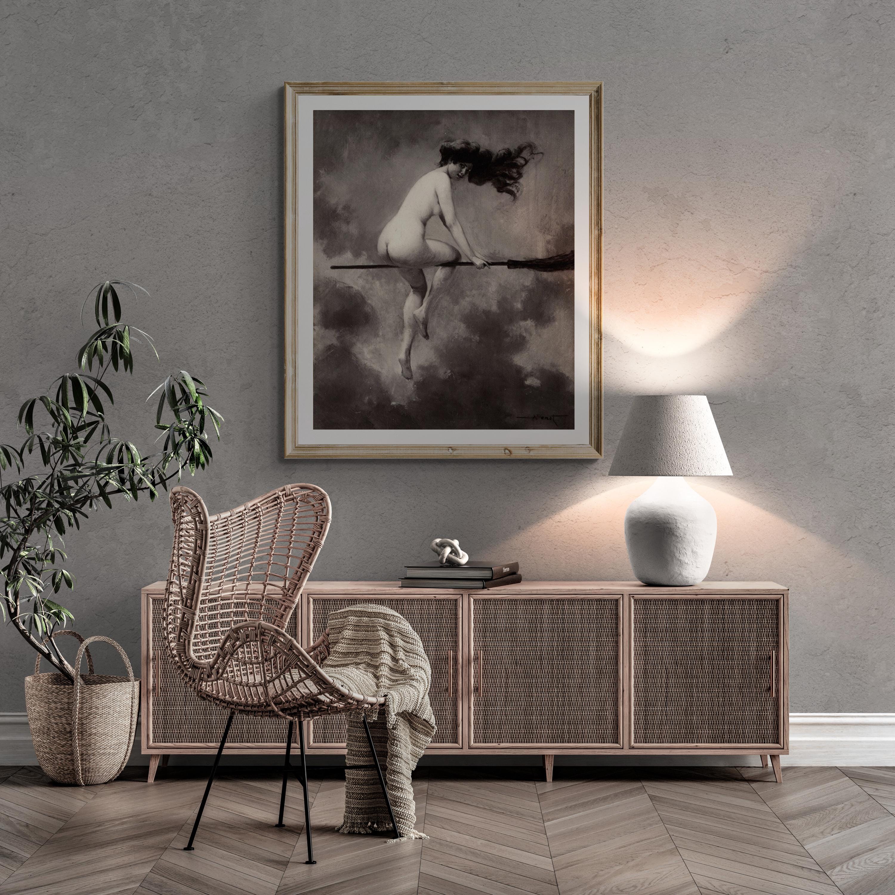 Albert Joseph Pénot: Départ pour le Sabbat, Giclee Fine Art Print,   Heavyweight art paper, canvas or 3D print with brush strokes FOSHE ART