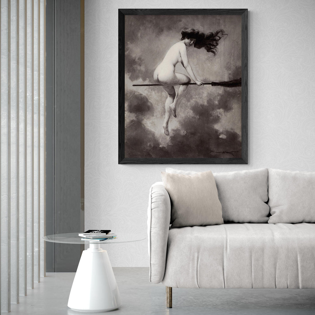 Départ pour le Sabbat Print: Albert Joseph Pénot, Witch on Broomstick FOSHE ART