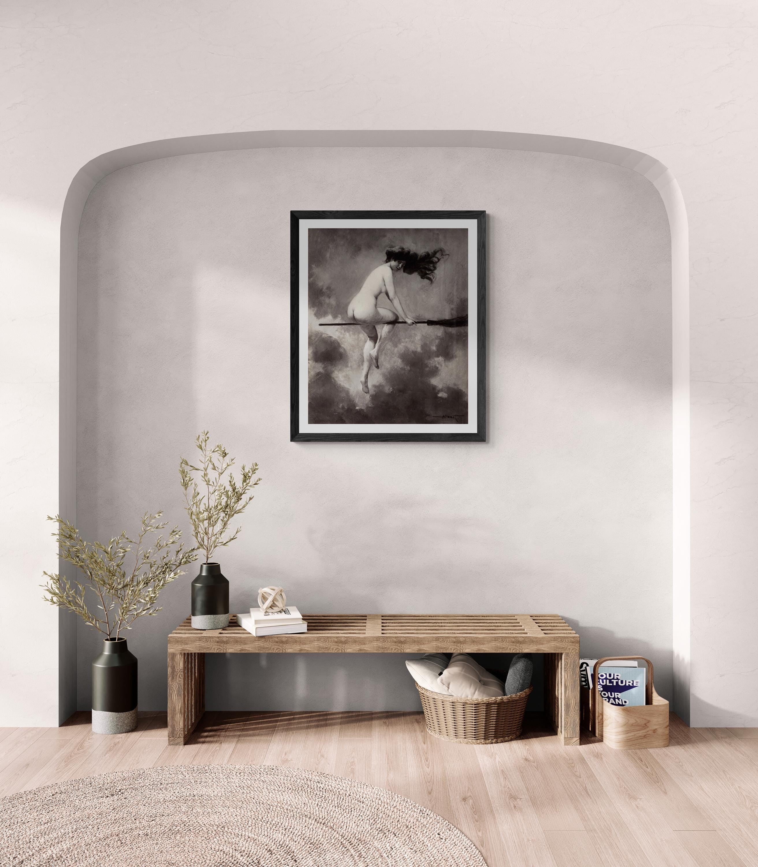 Albert Joseph Pénot: Départ pour le Sabbat, Giclee Fine Art Print,   Heavyweight art paper, canvas or 3D print with brush strokes