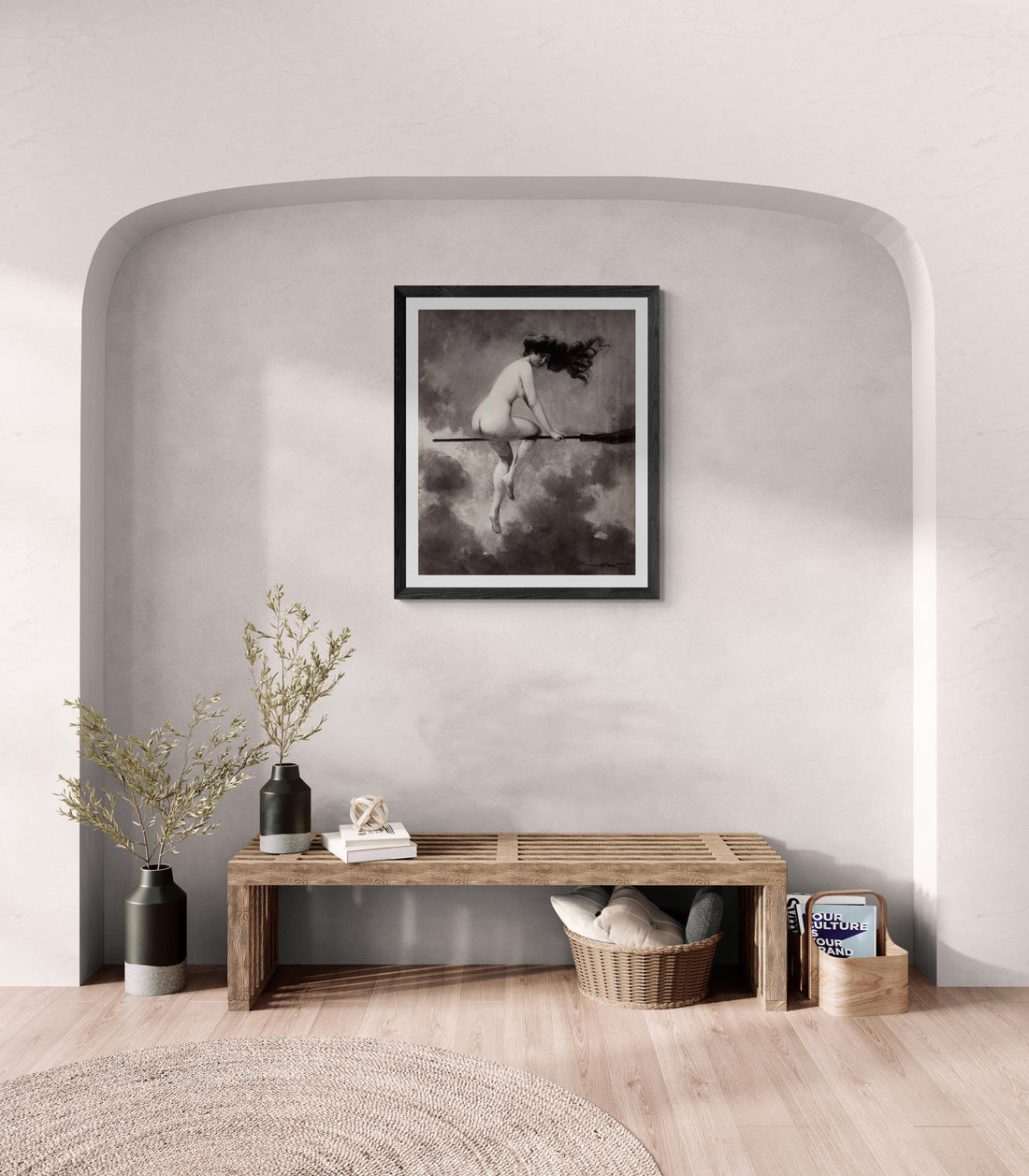 Albert Joseph Pénot: Départ pour le Sabbat, Giclee Fine Art Print,   Heavyweight art paper, canvas or 3D print with brush strokes