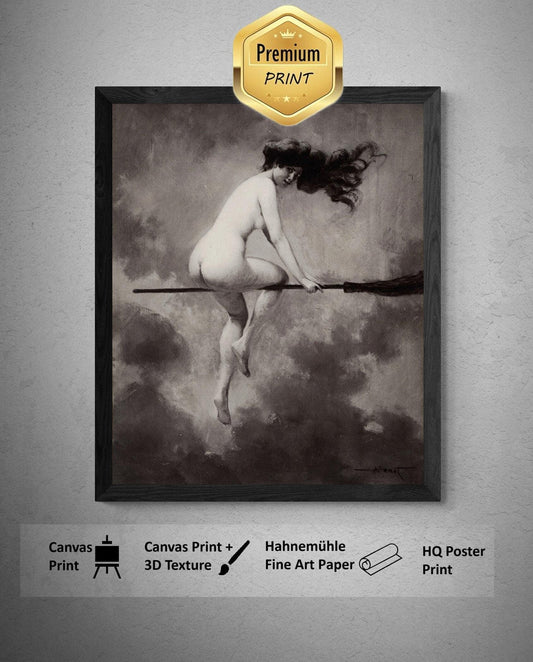 Albert Joseph Pénot: Départ pour le Sabbat, Giclee Fine Art Print,   Heavyweight art paper, canvas or 3D print with brush strokes FOSHE ART