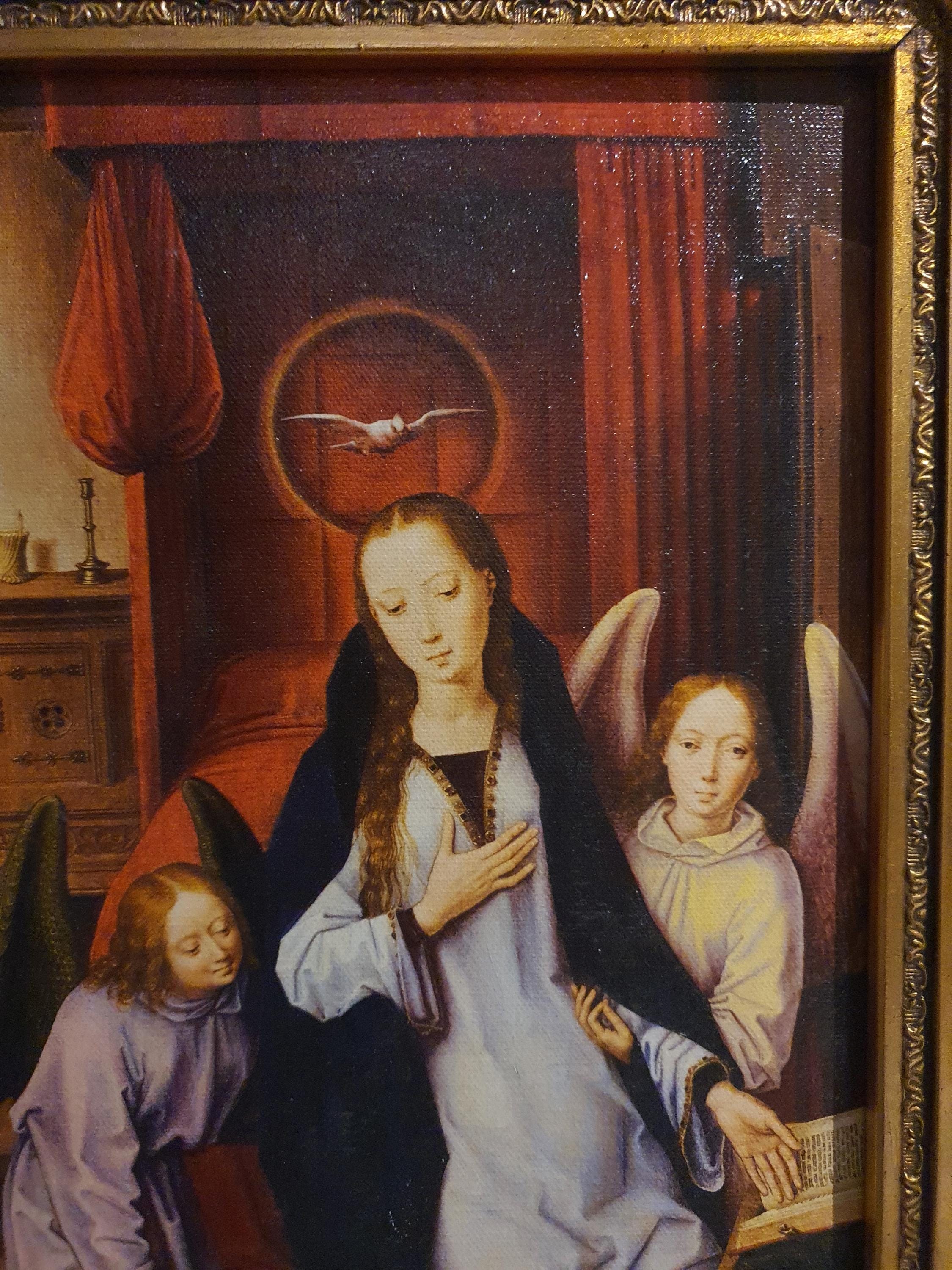 Hans Memling Annunciation Art Print: Renaissance Religious Canvas & Paper FOSHE ART