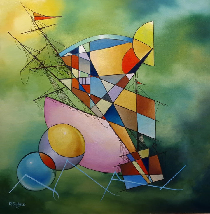 Green Storm: Premium Art Prints by Robert Zietara - Abstract Nature Masterpiece. Home Decor, Poster, Canvas, Art Paper FOSHE ART