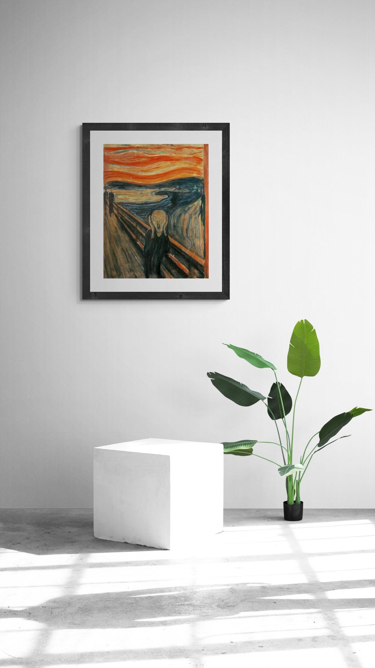 The Scream by Edvard Munch - Premium Reproduction Art Print on Canvas, Paper, Poster or 3D texture Canvas Art FOSHE ART