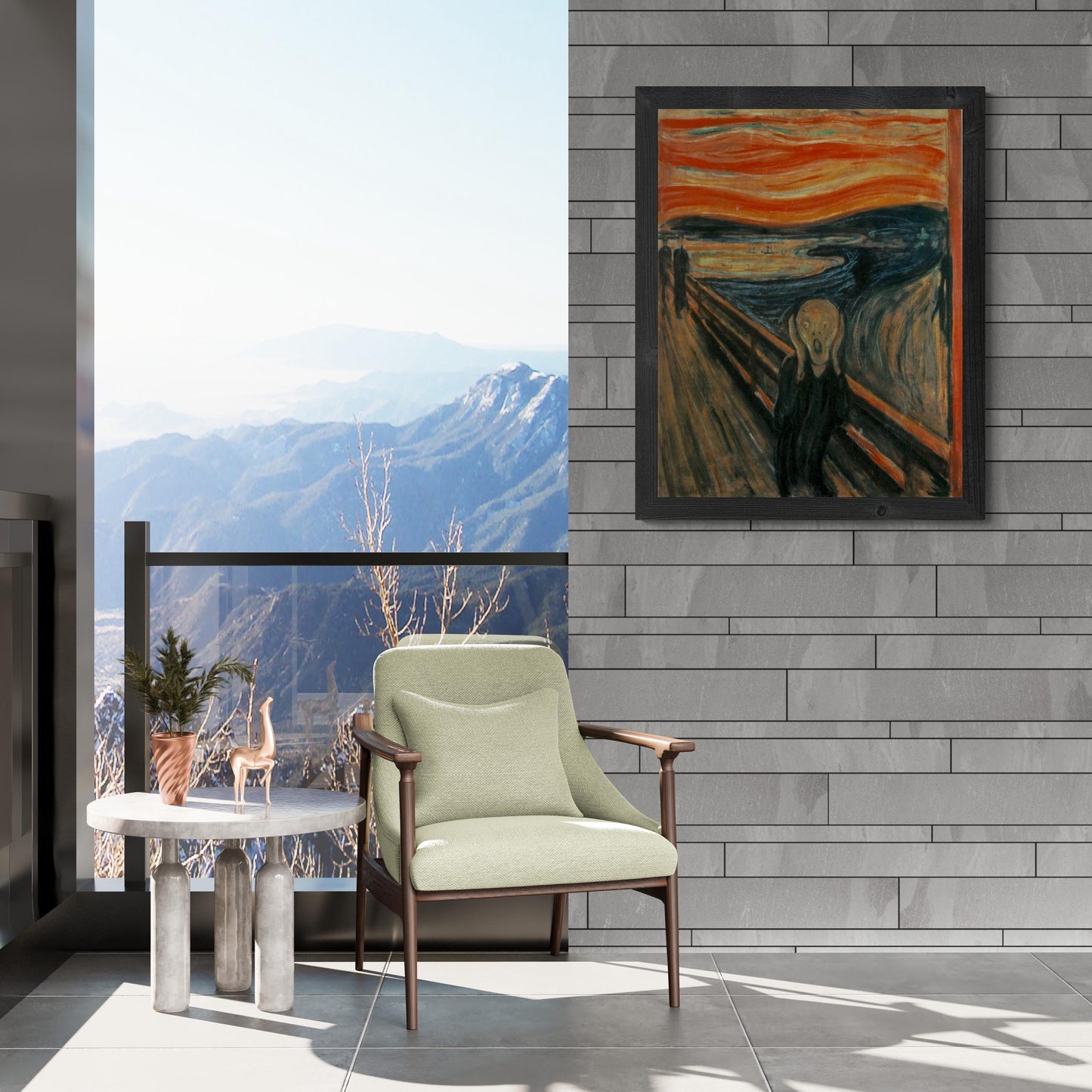 The Scream by Edvard Munch - Premium Reproduction Art Print on Canvas, Paper, Poster or 3D texture Canvas Art FOSHE ART