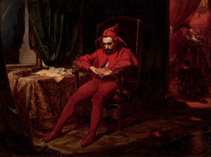 The Sad Jester by Jan Matejko - Premium Reproduction Art Print on Canvas & Art Paper, Academic Fine Art