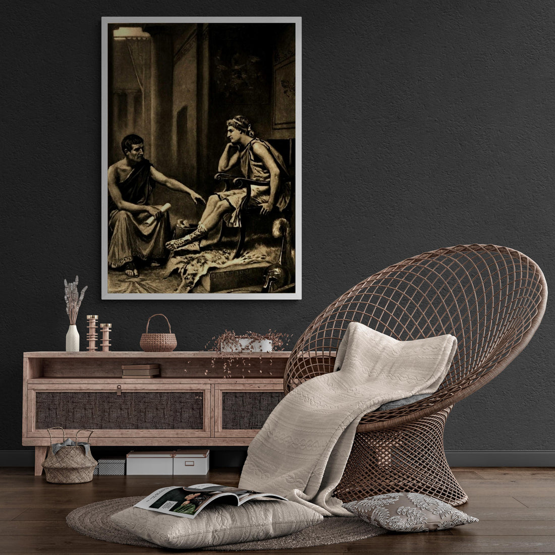 Aristotle Tutoring Alexander the Art Print, Jean Leon Gerome Ferris FOSHE ART