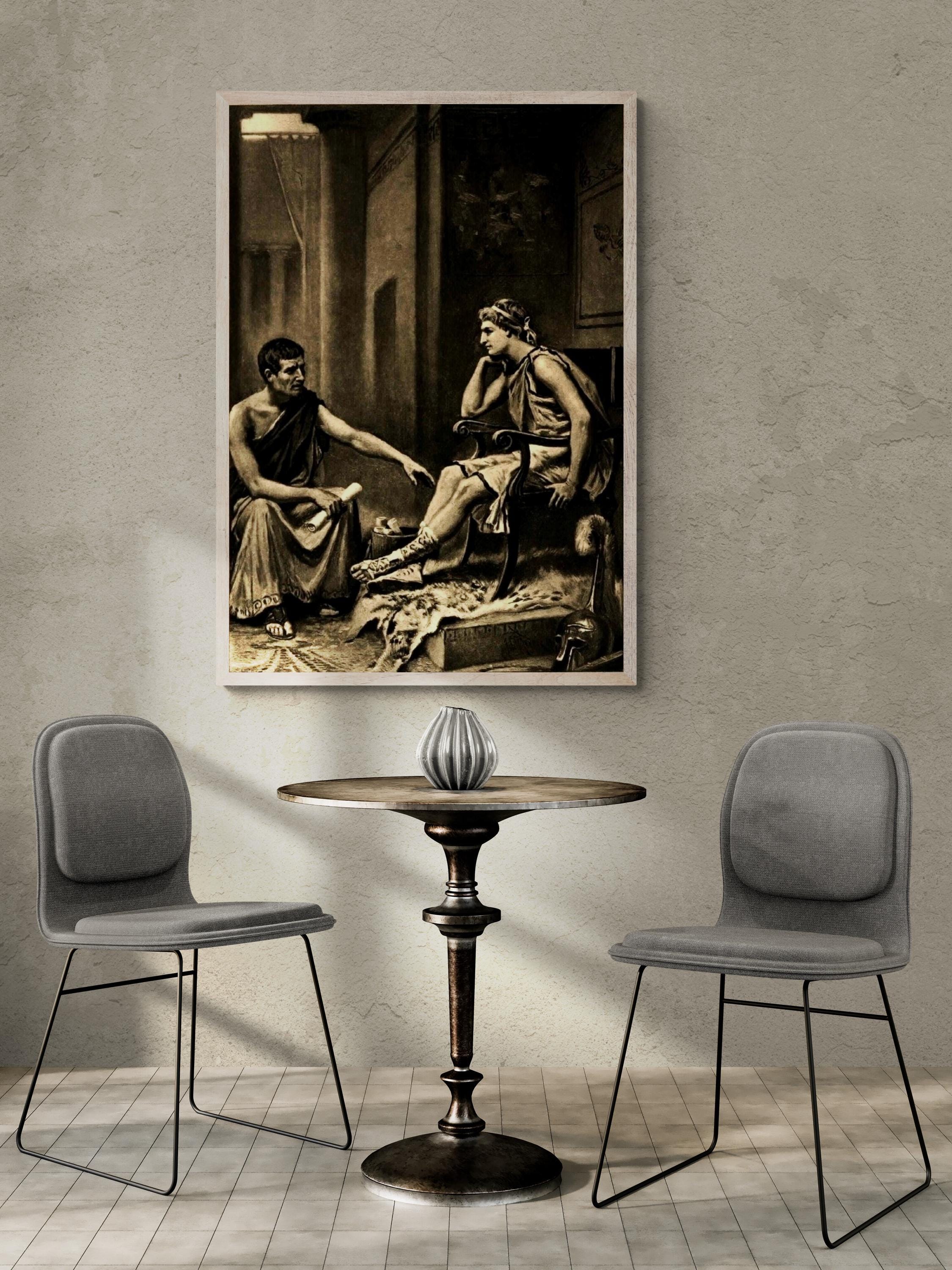 Aristotle Tutoring Alexander the Art Print, Jean Leon Gerome Ferris FOSHE ART