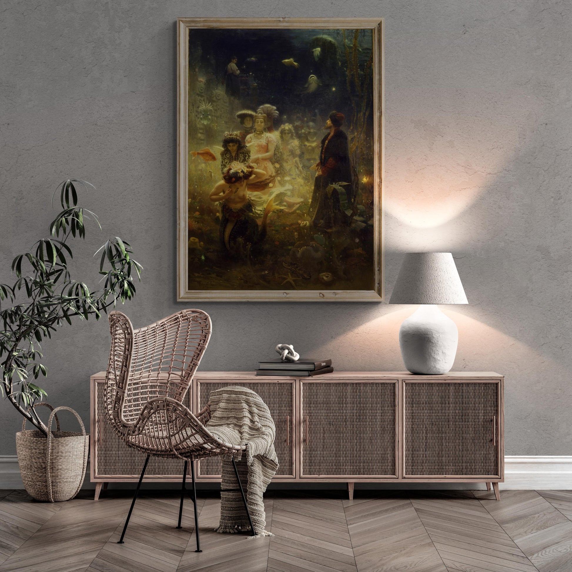 Ilya Repin - Sadko (1876) | Fine Art Print | Art Paper, Canvas & 3D Hand Finished Premium Texture Print FOSHE ART