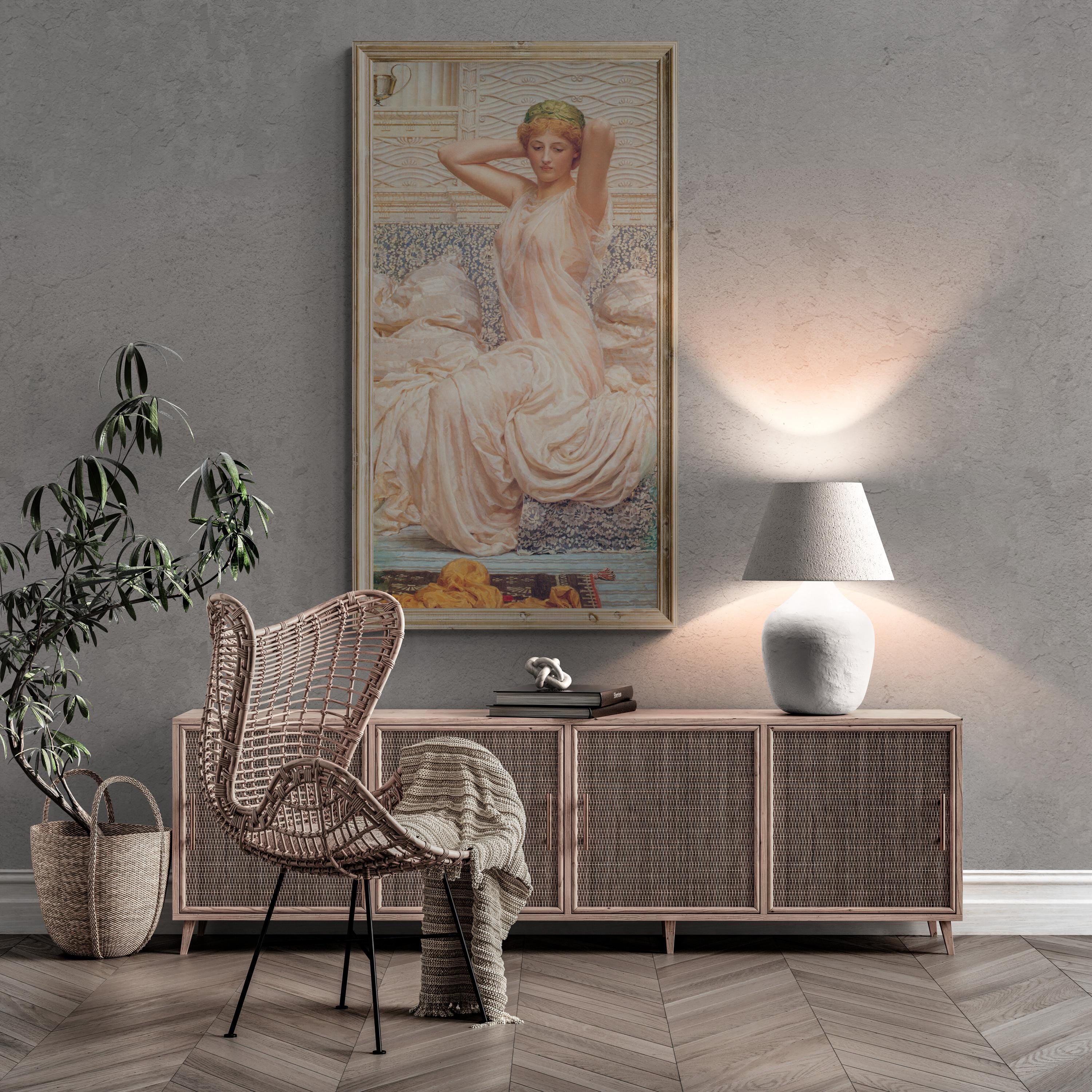 Timeless Elegance | Albert Joseph Moore - Silver (1886) | Fine Art Print | Art Paper, Canvas & 3D Hand Finished Premium Texture Printer FOSHE ART