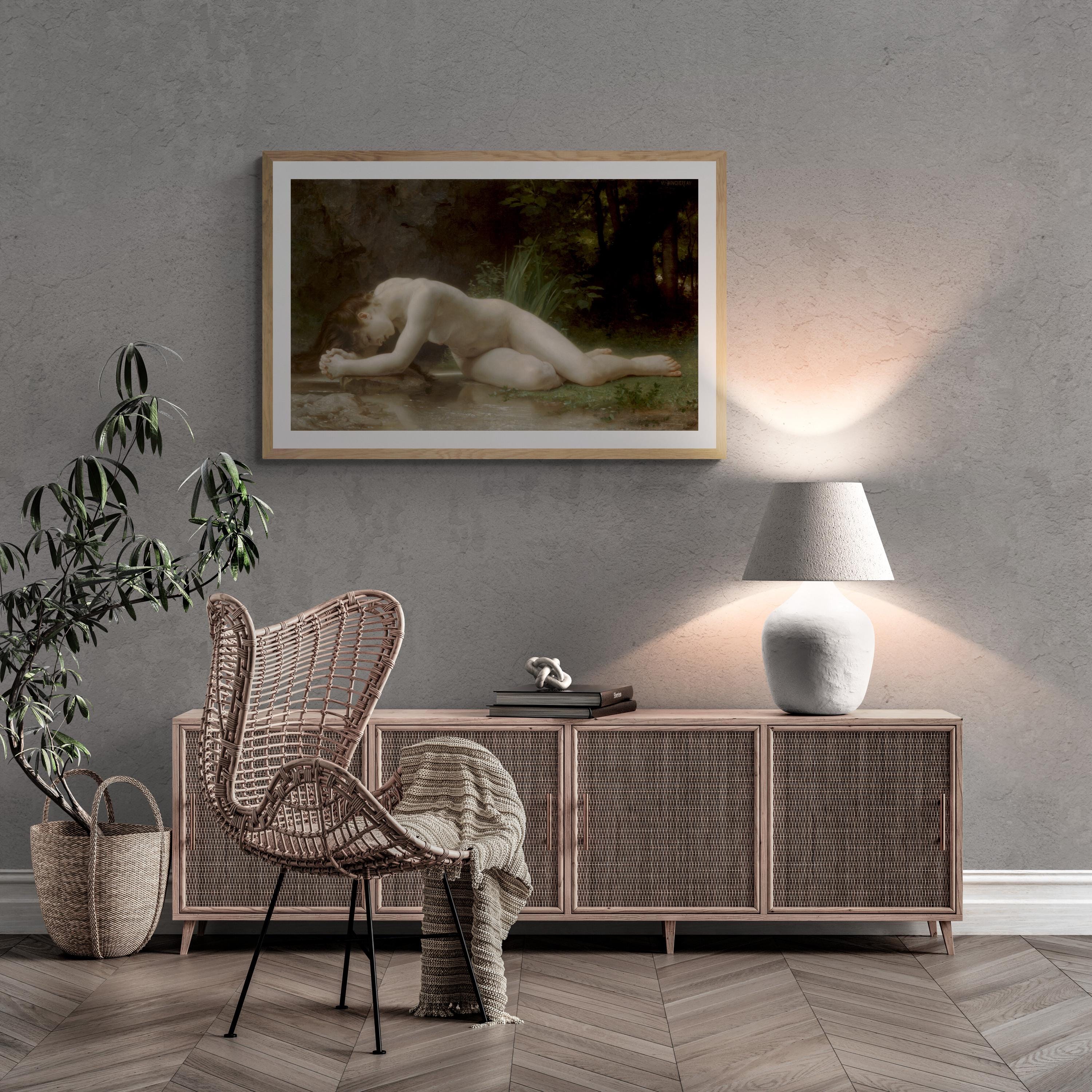 Timeless Beauty | William Bouguereau - Biblis (1884) | Fine Art Print | Art Paper, Canvas & 3D Hand Finished Premium Texture Print FOSHE ART