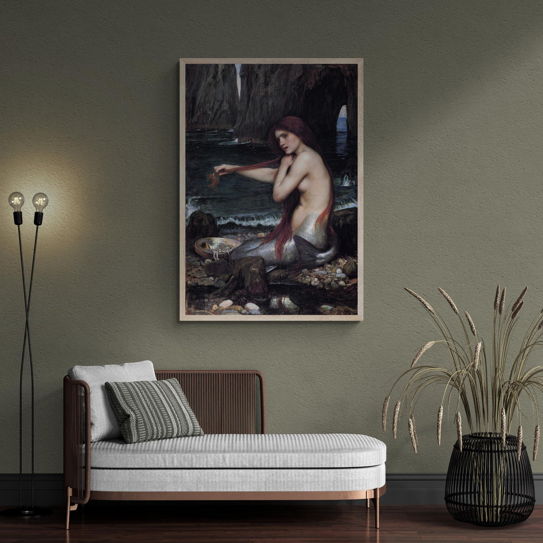 The Mermaid by Waterhouse | Giclée Art Print, Museum Quality FOSHE ART