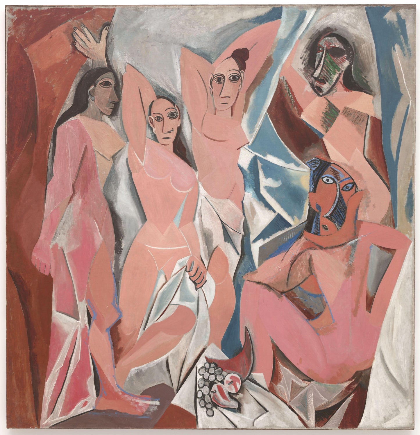 Les Demoiselles d’Avignon” by Pablo Picasso - Premium Reproduction Art Print on Canvas, Art Paper or 3D Texture Gel print on canvas