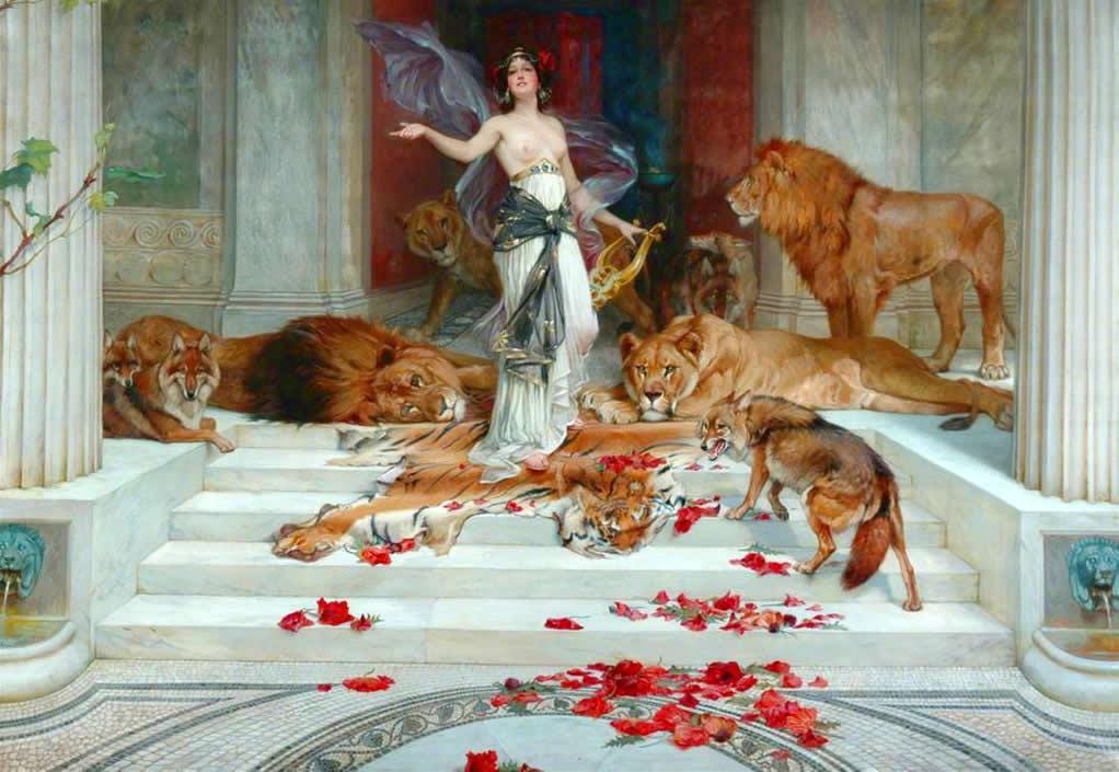 Circe” by Wright Barker - Premium Reproduction Art Print on Canvas & Art Paper or 3D texture Print