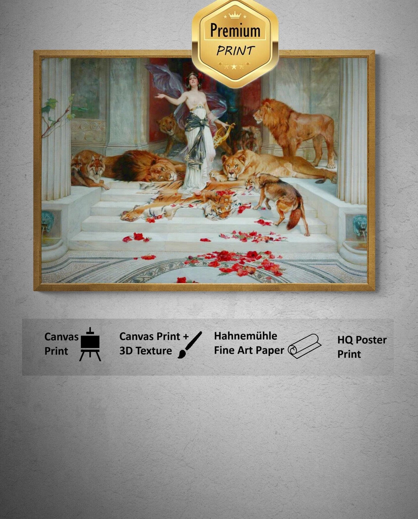 Circe by Wright Barker | Premium Reproduction Art Print on Canvas or Archival Paper | 3D Textured Print for a Museum-Quality Finish FOSHE ART