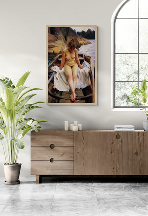 Anders Zorn - In Werner’s Rowing Boat (1886) | Fine Art Print | Art Paper, Canvas & 3D Hand Finished Premium Texture Print