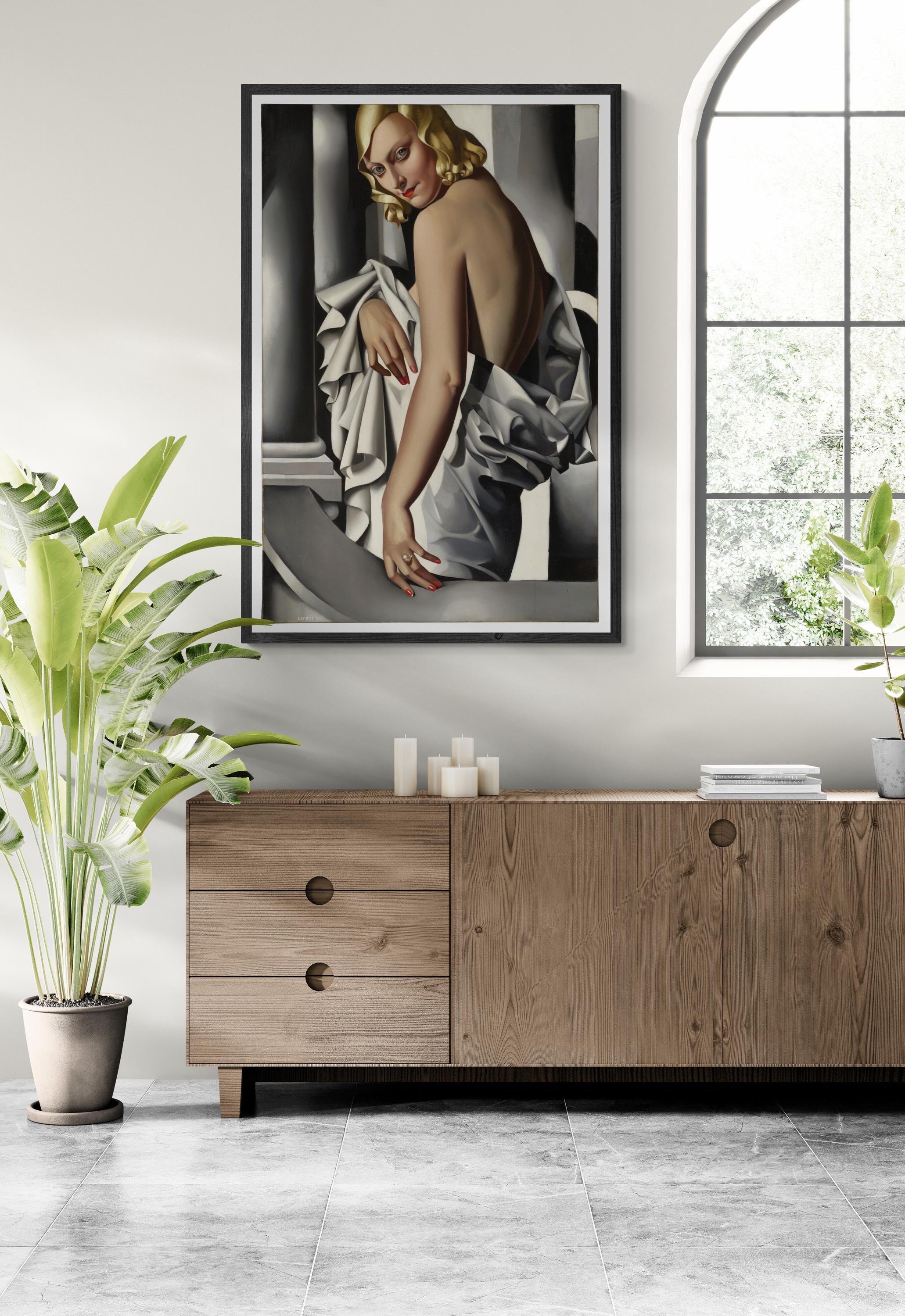 Tamara de Lempicka - Portrait of Marjorie Ferry (1932) | Fine Art Print | Art Paper, Canvas & 3D Hand Finished Premium Texture Prin