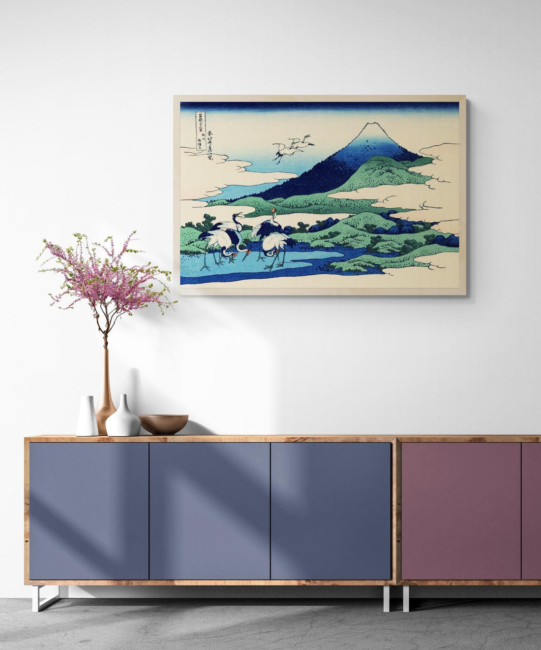 Timeless Japanese Art: Katsushika Hokusai  Umezawa in Sagami Province | Fine Art Print | Art Paper, Canvas, Premium Print with brush strokes