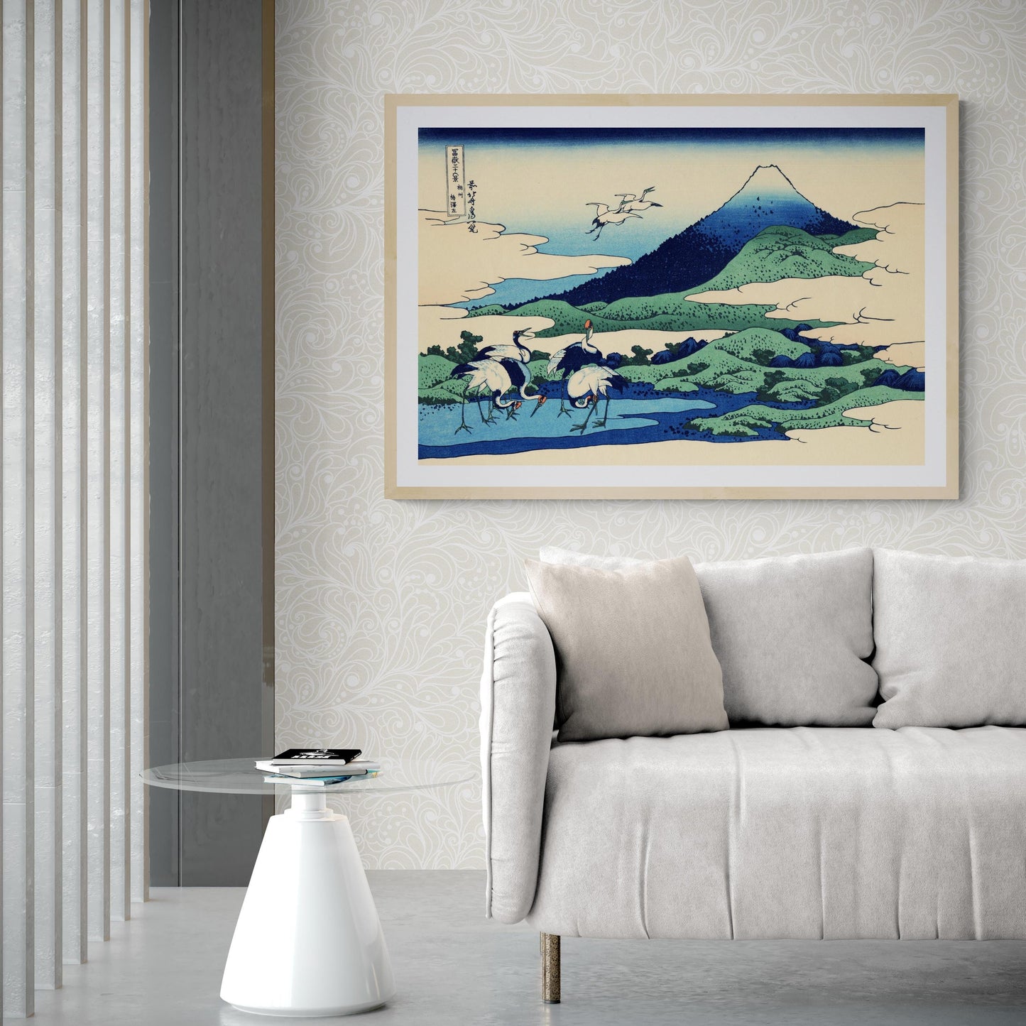 Timeless Japanese Art: Katsushika Hokusai  Umezawa in Sagami Province | Fine Art Print | Art Paper, Canvas, Premium Print with brush strokes