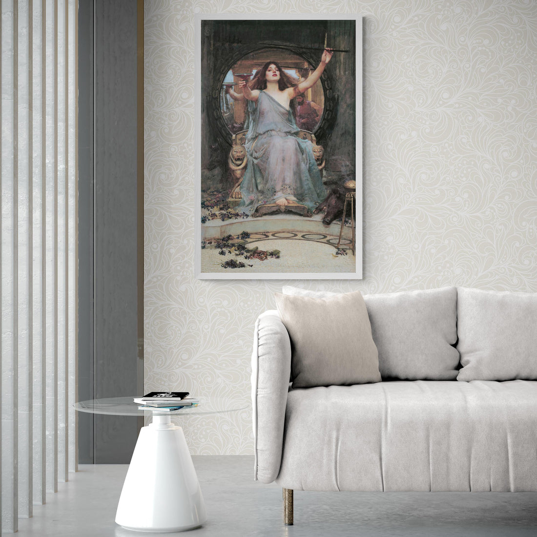 John William Waterhouse: Circe Offering the Cup to Ulysses | Fine Art Print | Art Paper, Canvas & 3D Hand Finished Premium Texture Print