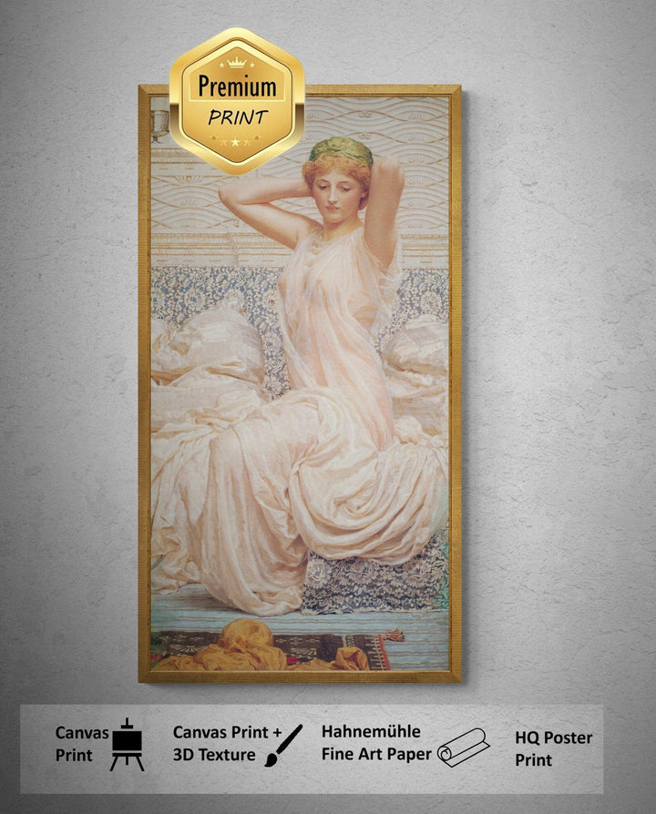 Timeless Elegance | Albert Joseph Moore - Silver (1886) | Fine Art Print | Art Paper, Canvas & 3D Hand Finished Premium Texture Printer FOSHE ART