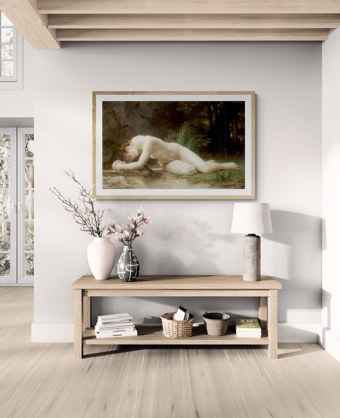 Timeless Beauty | William Bouguereau - Biblis (1884) | Fine Art Print | Art Paper, Canvas & 3D Hand Finished Premium Texture Print FOSHE ART