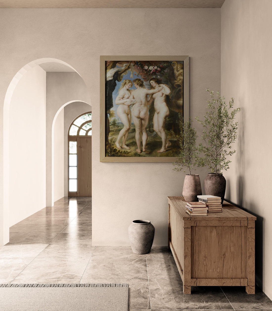 Timeless Masterpiece | Peter Paul Rubens - The Three Graces (1639) | Fine Art Print | Art Paper, Canvas & 3D Hand Finished Texture Print FOSHE ART