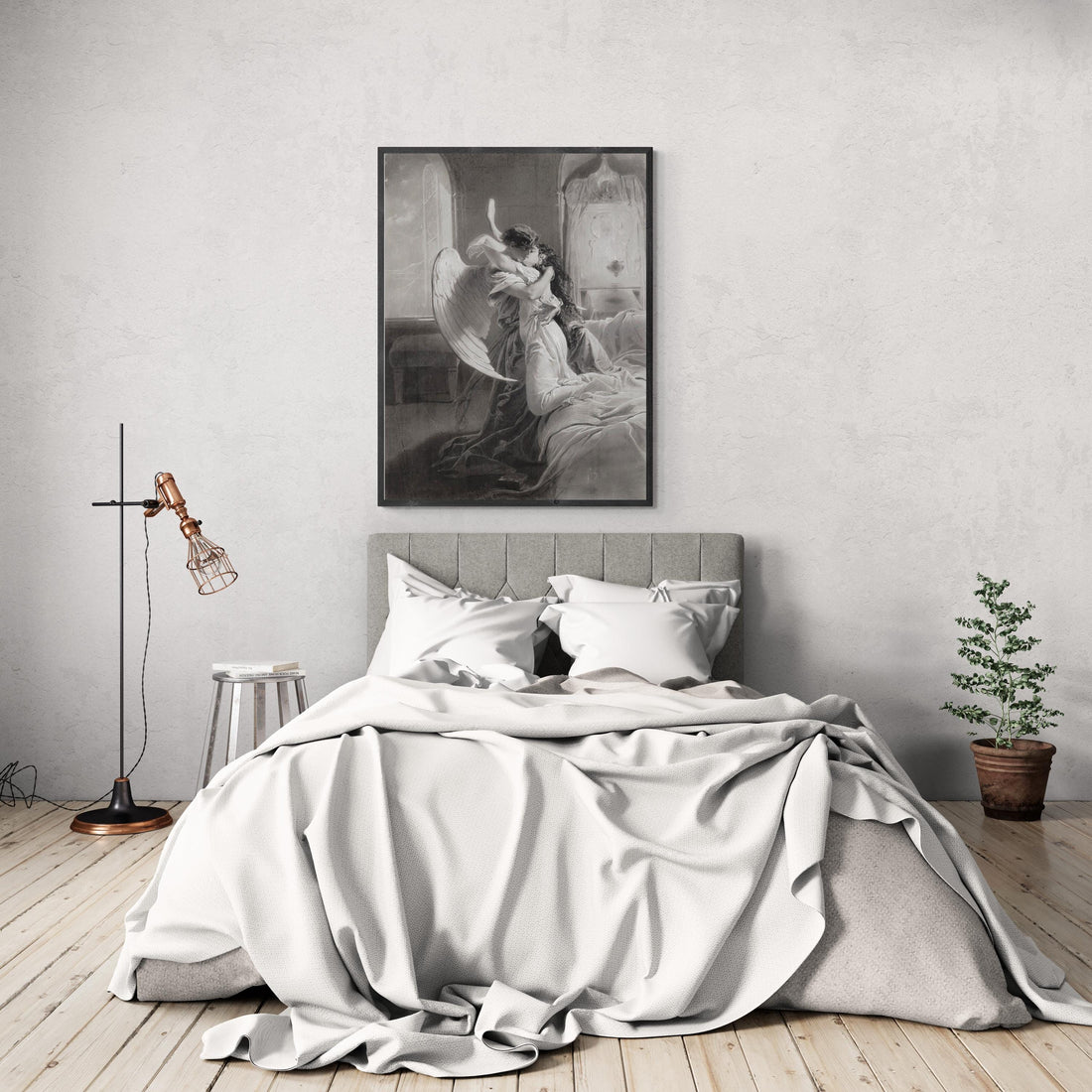 Romantic Encounter: Mihaly Von Zichy | Fine Art Reproduction | Art Paper, Canvas & 3D Hand Finished Premium Texture Print with brush strokes FOSHE ART