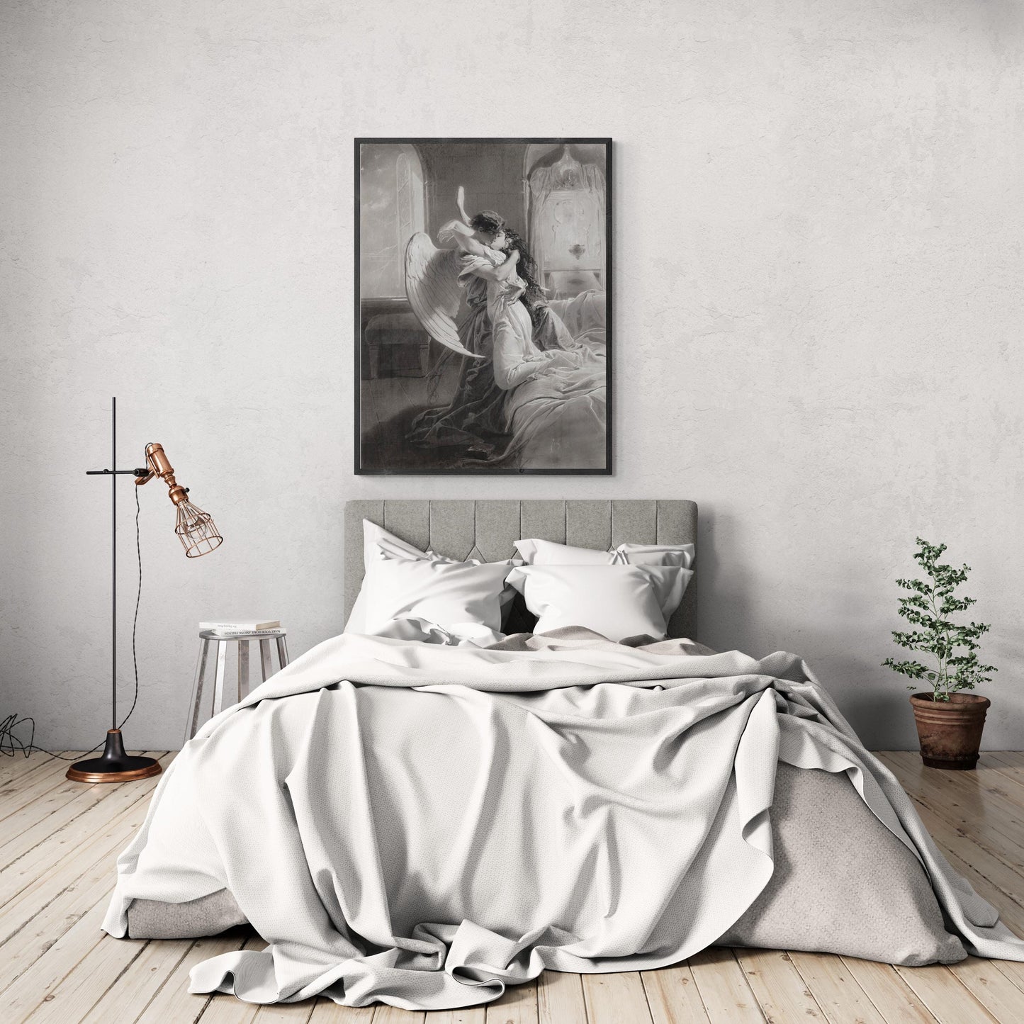 Romantic Encounter: Mihaly Von Zichy | Fine Art Reproduction | Art Paper, Canvas & 3D Hand Finished Premium Texture Print with brush strokes FOSHE ART