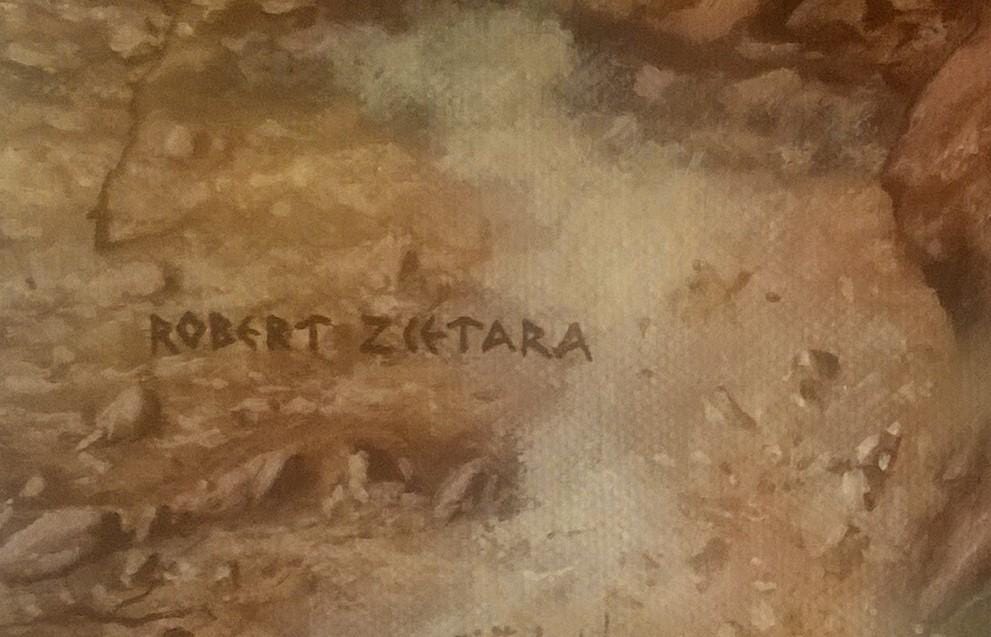 Alexander Art Print, Golden Frame, Robert Zietara Painting FOSHE ART