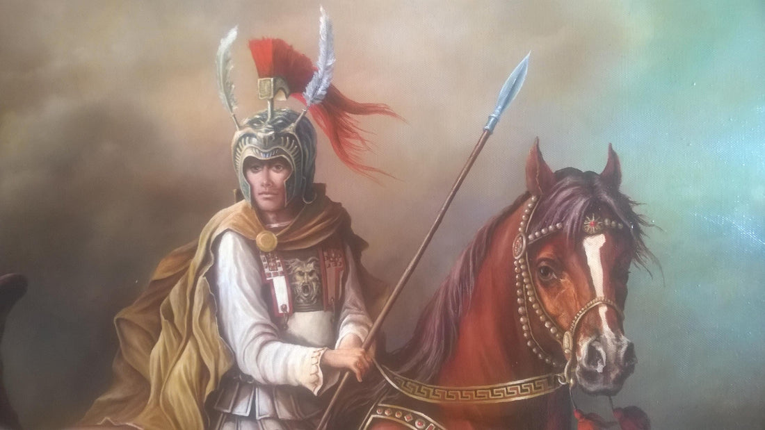 Alexander Canvas Print, Vintage Golden Frame, Robert Zietara Art FOSHE ART