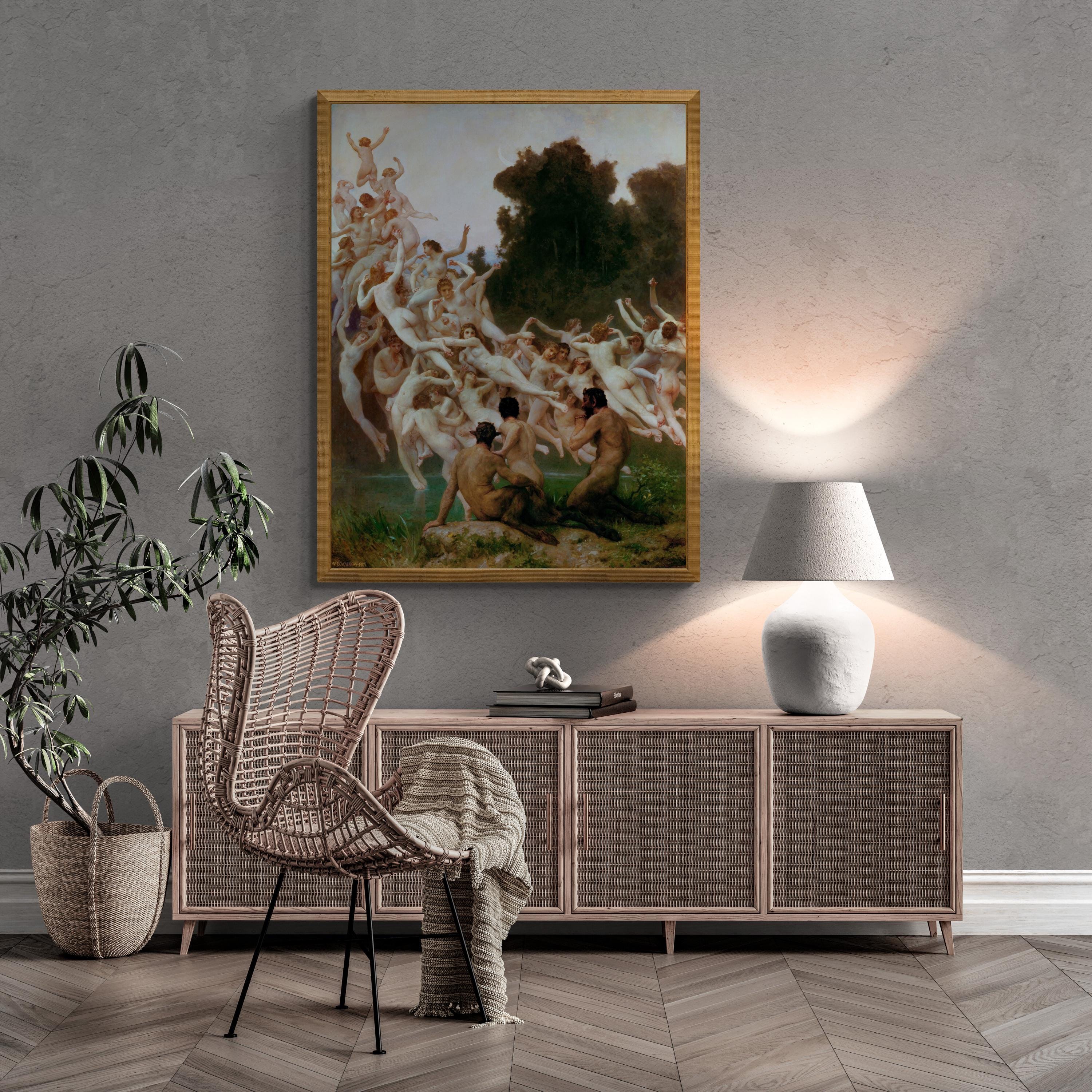 William Bouguereau - The Oreads | Fine Art Print | Art Paper, Poster, Canvas & 3D Hand Finished Premium Texture Print with brush strokes FOSHE ART