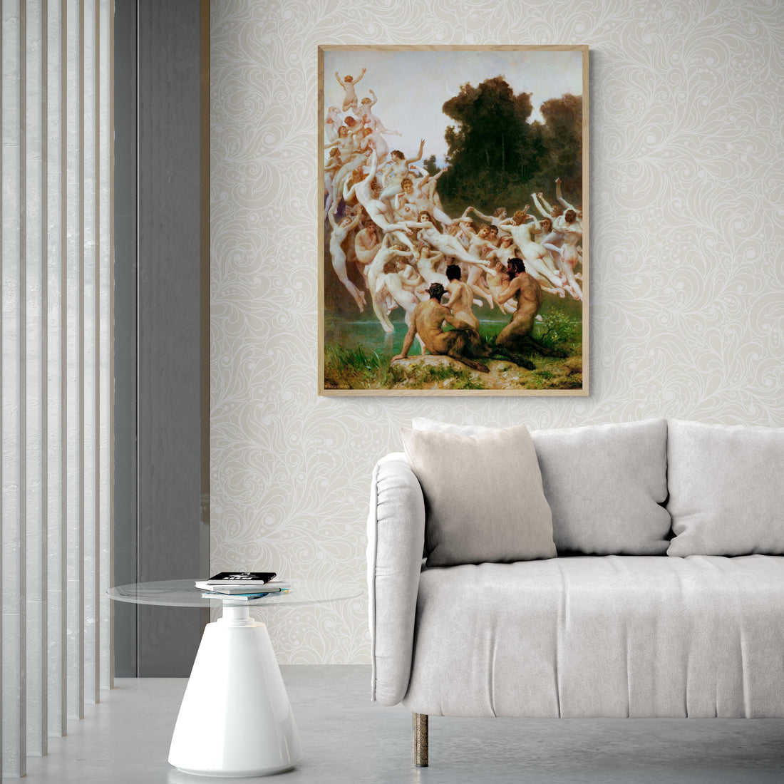 William Bouguereau - The Oreads | Fine Art Print | Art Paper, Poster, Canvas & 3D Hand Finished Premium Texture Print with brush strokes FOSHE ART