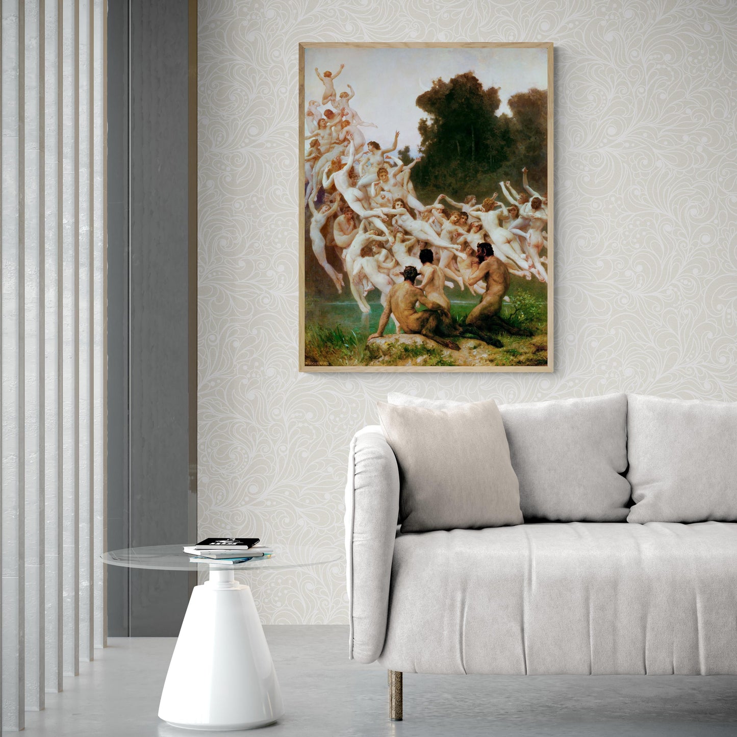 William Bouguereau - The Oreads | Fine Art Print | Art Paper, Poster, Canvas & 3D Hand Finished Premium Texture Print with brush strokes FOSHE ART