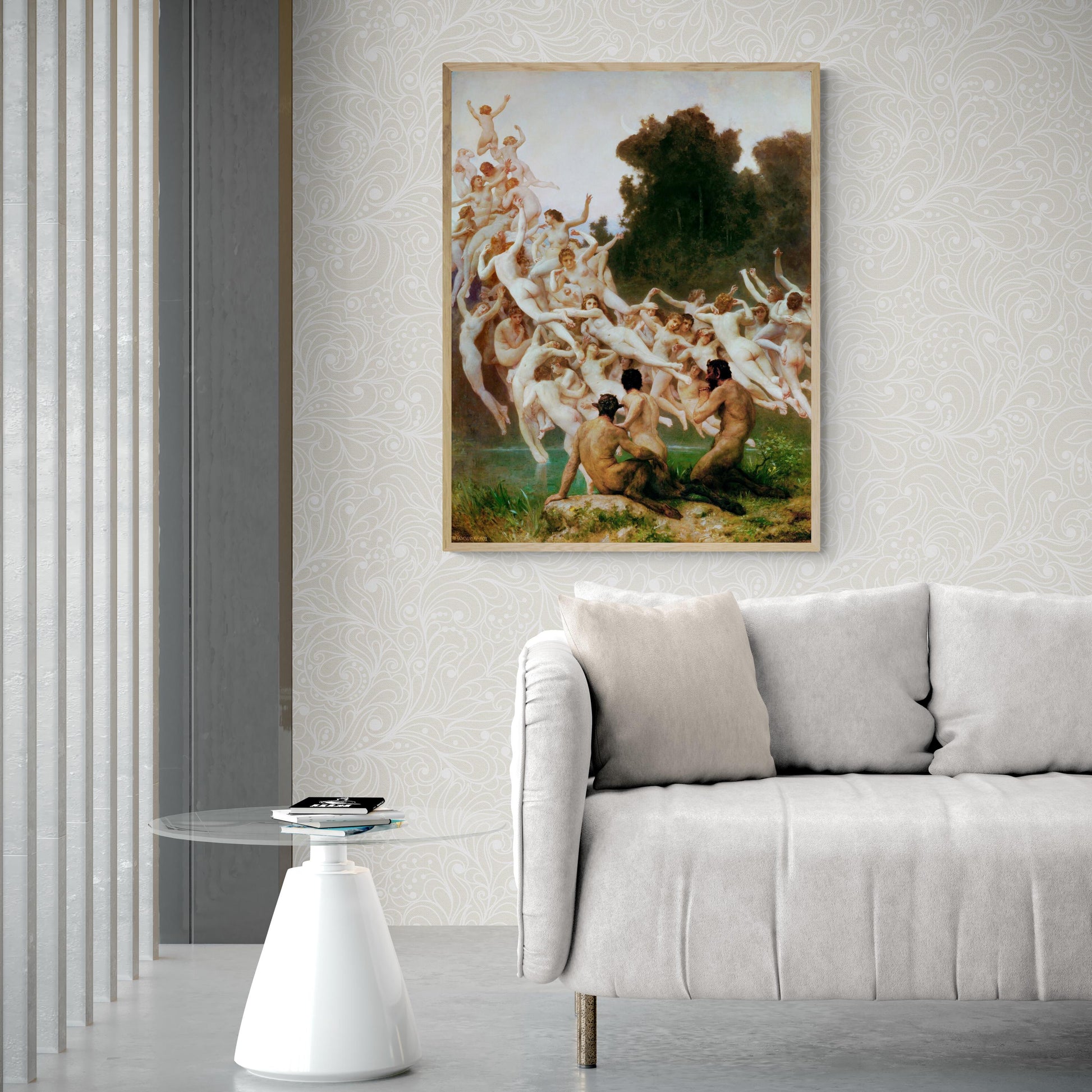 William Bouguereau - The Oreads | Fine Art Print | Art Paper, Poster, Canvas & 3D Hand Finished Premium Texture Print with brush strokes FOSHE ART