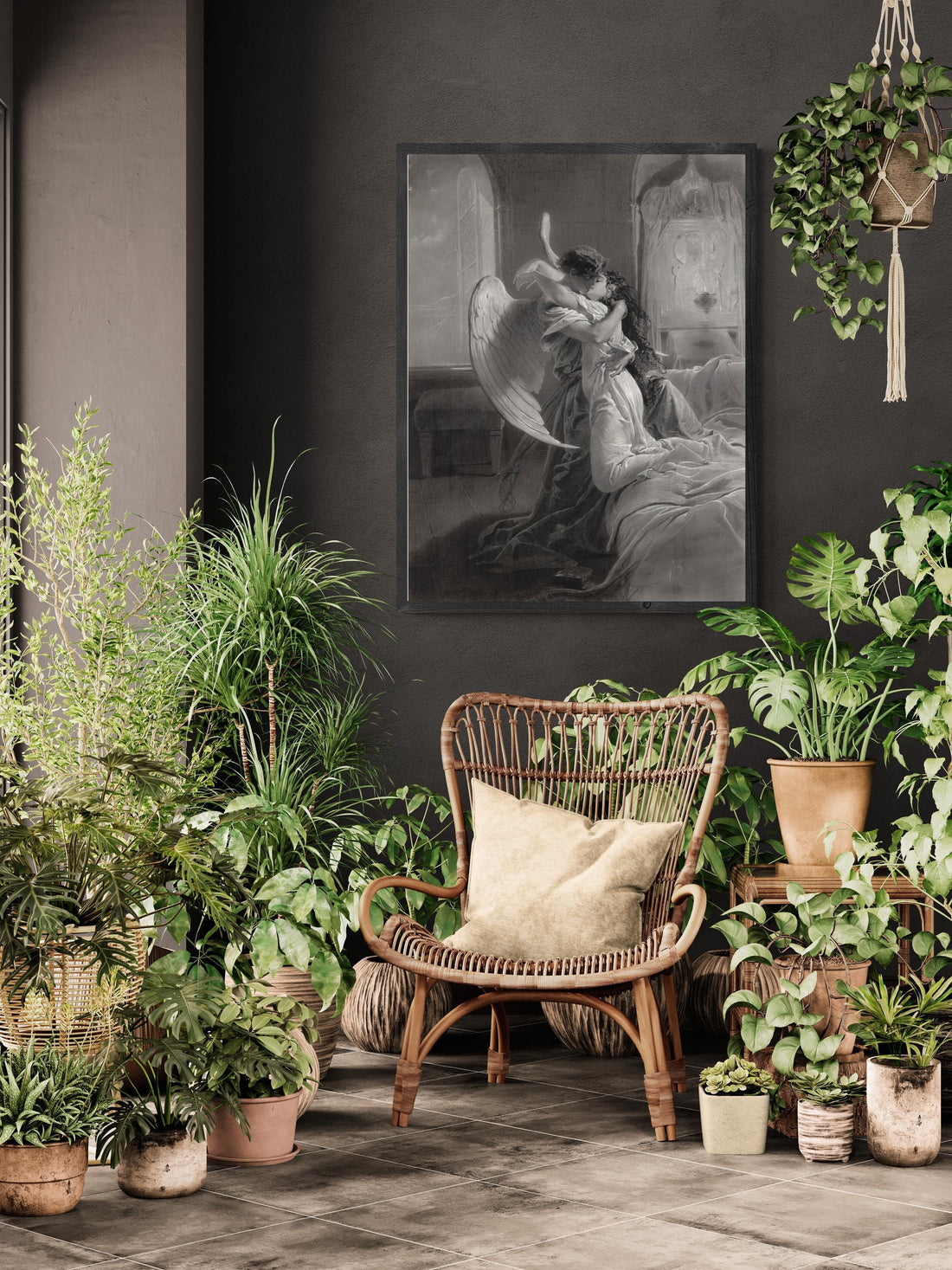 Romantic Encounter: Mihaly Von Zichy | Fine Art Reproduction | Art Paper, Canvas & 3D Hand Finished Premium Texture Print with brush strokes FOSHE ART