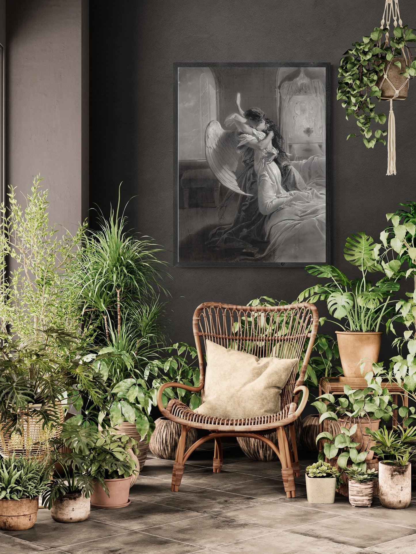 Romantic Encounter: Mihaly Von Zichy | Fine Art Reproduction | Art Paper, Canvas & 3D Hand Finished Premium Texture Print with brush strokes FOSHE ART