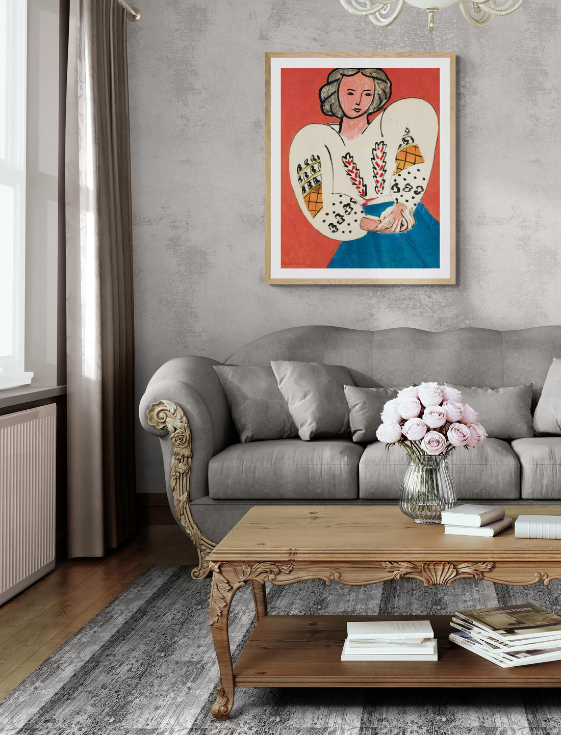 Henri Matisse La Blouse Roumaine 1940 Fineart print, Exhibition print: Art Paper, Heavyweight Canvas & 3D print with brush strokes or poster FOSHE ART