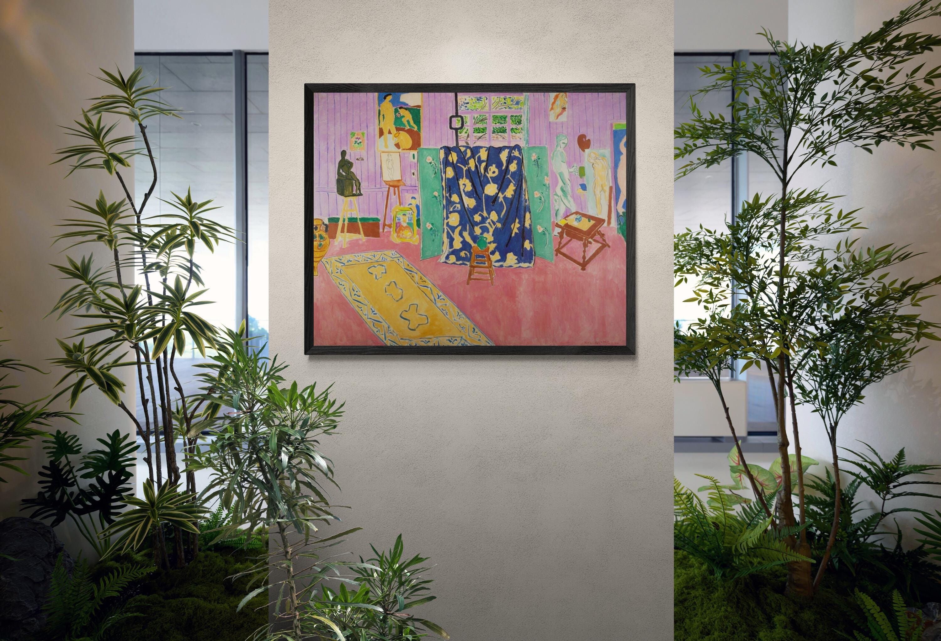 Henri Matisse Henri Matisse Pink Studio 1911 Poster, Exhibition print, Art Paper, Heavyweight Canvas & 3D print with brush strokes or poster FOSHE ART