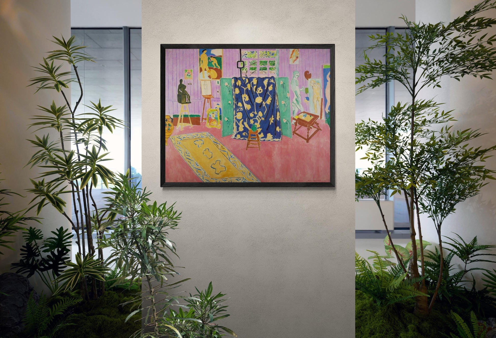 Henri Matisse Henri Matisse Pink Studio 1911 Poster, Exhibition print, Art Paper, Heavyweight Canvas & 3D print with brush strokes or poster FOSHE ART