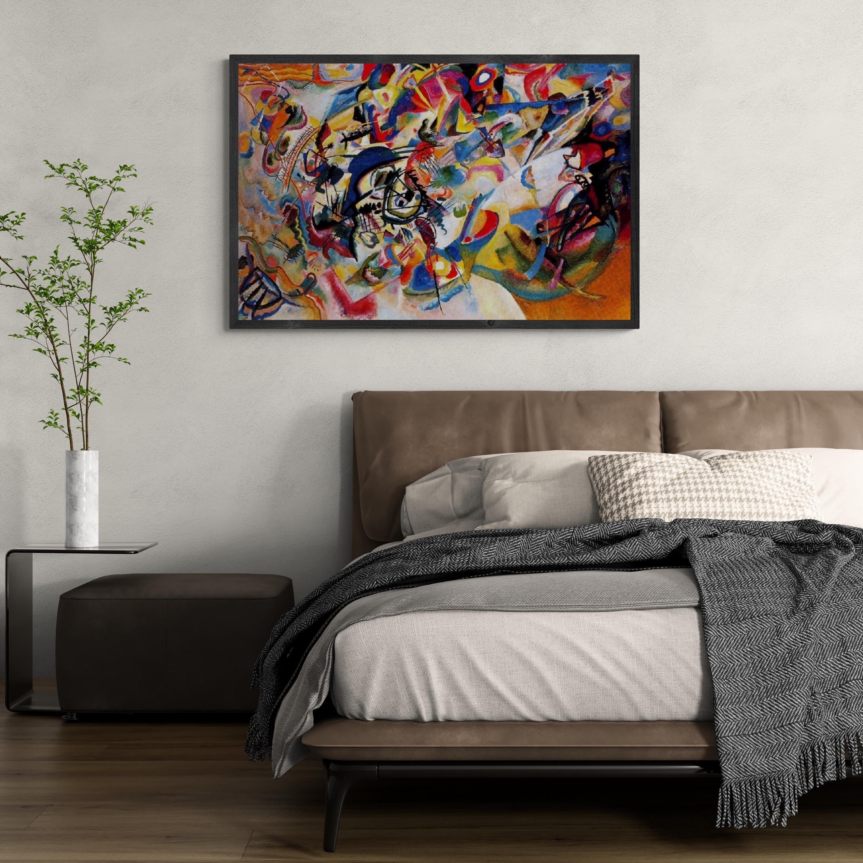 Kandinsky Composition VII Giclee Canvas Print, 3D Hand Finished, Ready to Hang FOSHE ART
