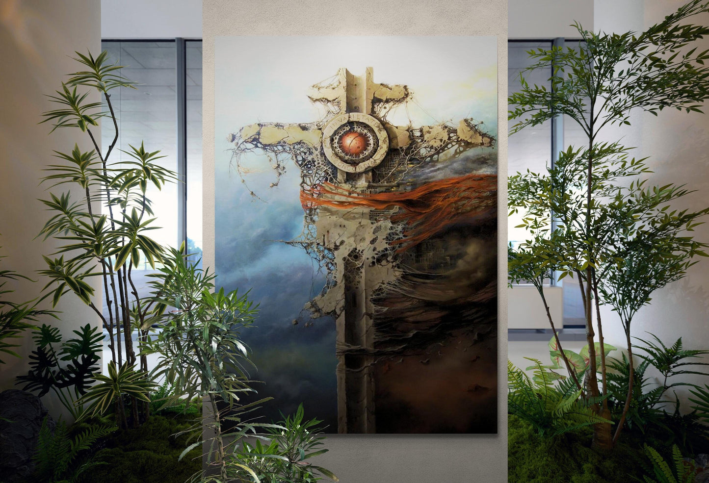 EUROPA Giclée FineArt Print reproduction from original oilpainting, printed on Hahnemühle Museum-Quality art paper, Gift for Art Lovers FOSHE ART