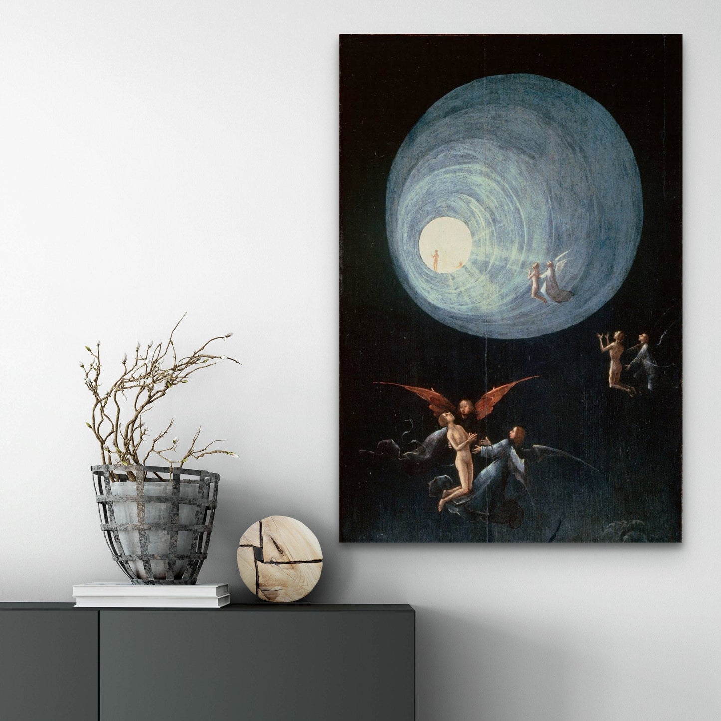 Hieronymus Bosch: Ascent of the Blessed(1504), Giclee Reproduction Premium FineArt Print on Paper, Canvas or Hand Finished with brush stroke FOSHE ART
