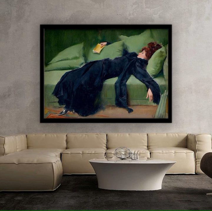 Ramon Casas 'Young Decadent' Canvas Print, Textured Fine Art Reproduction FOSHE ART